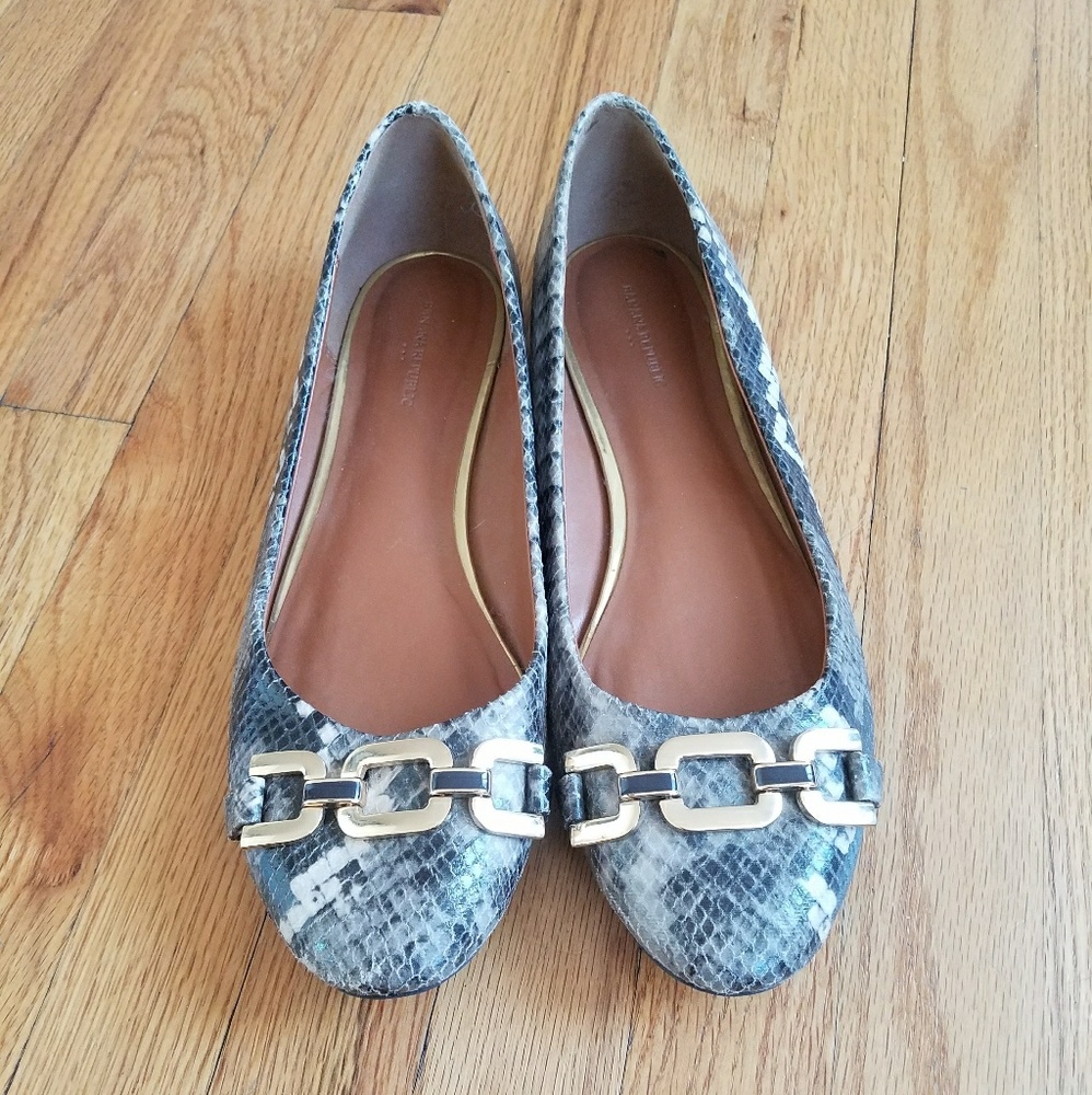Banana Republic Snake Print Flats